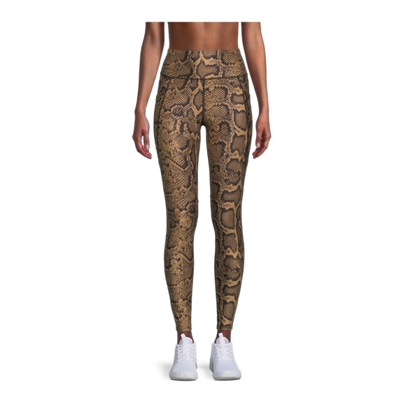 Athletic Works NWT High Rise Full Length Active Wear Legging Snake Print 828 - Picture 2 of 5